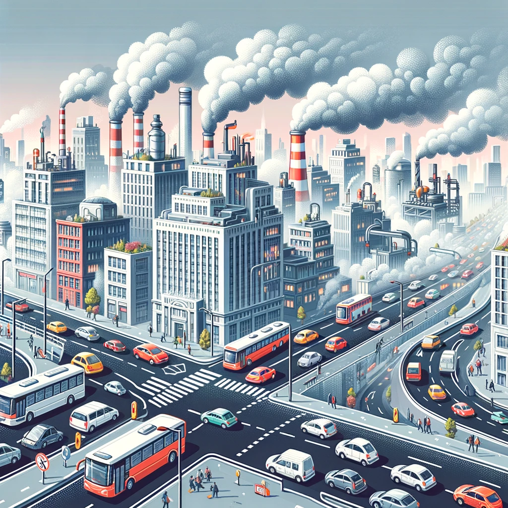 Luchtkwaliteit in grote steden