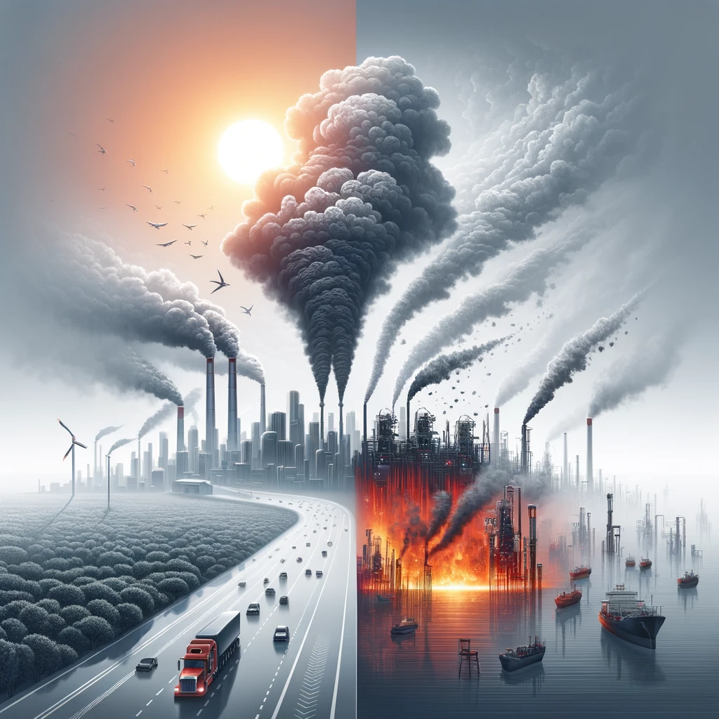 Luchtvervuiling en klimaatverandering