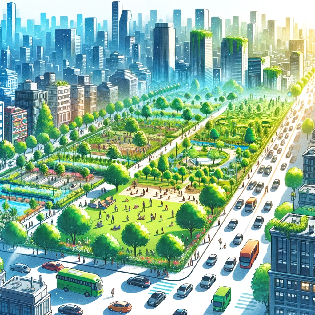 De invloed van groene ruimtes en beplanting op de luchtkwaliteit in stedelijke gebieden