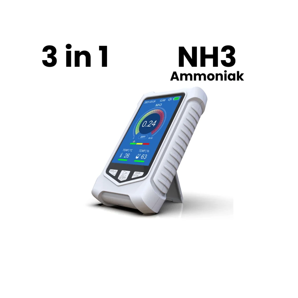 Professionele NH3 ammoniak detector voor ammoniak meten in werkruimte of dierenverblijf