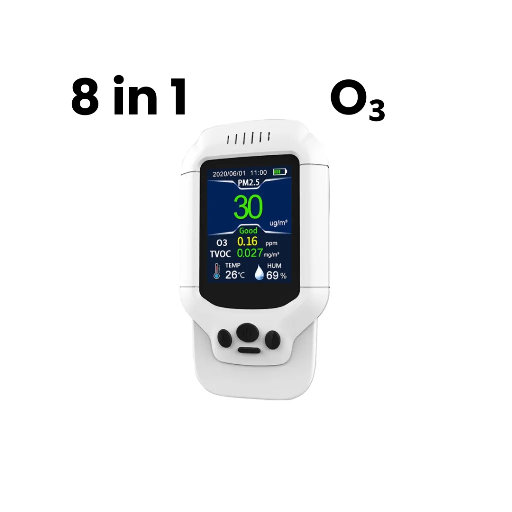 Ozon O3 luchtkwaliteitsmonitor voor het meten van ozon in huis of werkruimte