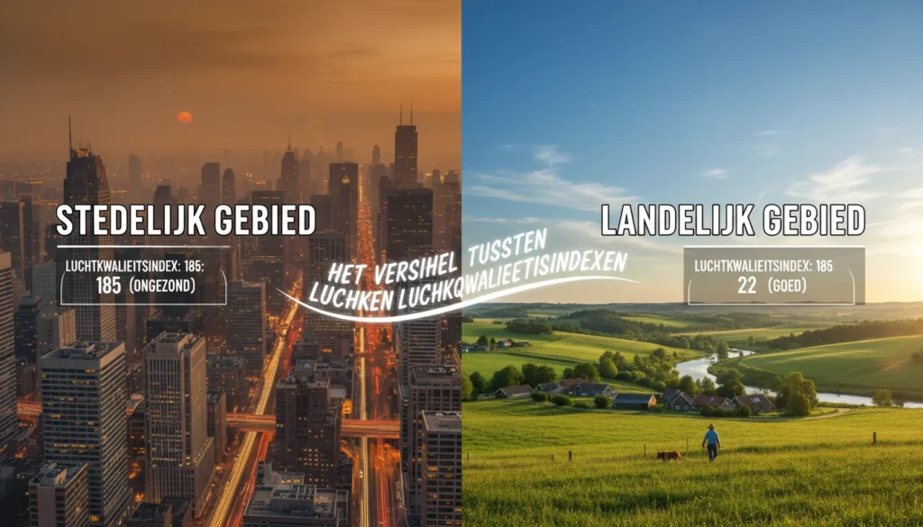 Het verschil tussen luchtkwaliteitsindexen in stedelijke en landelijke gebieden - Hoofdafbeelding