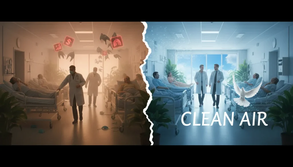 Het effect van luchtkwaliteitsnormen op de gezondheidszorgsector - Hoofdafbeelding