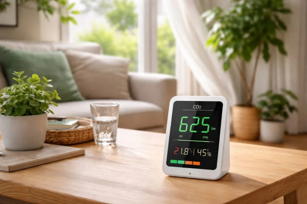 CO2 meter in huis: richtwaarden, symptomen en ventilatie tips