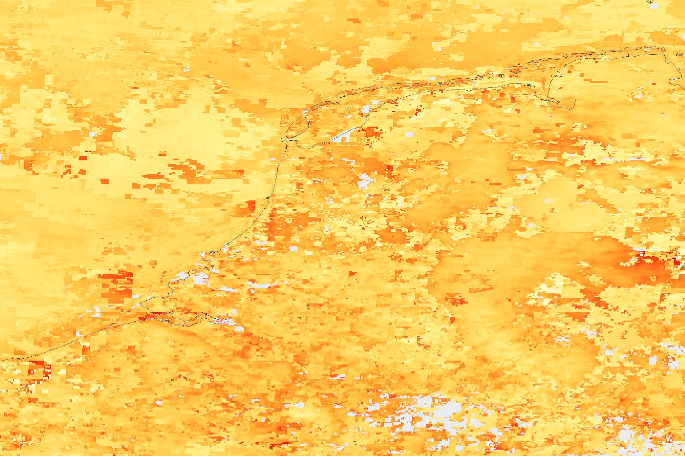 Kaart van nederland op 5 september 2026: fijnstof en deeltjes in de lucht