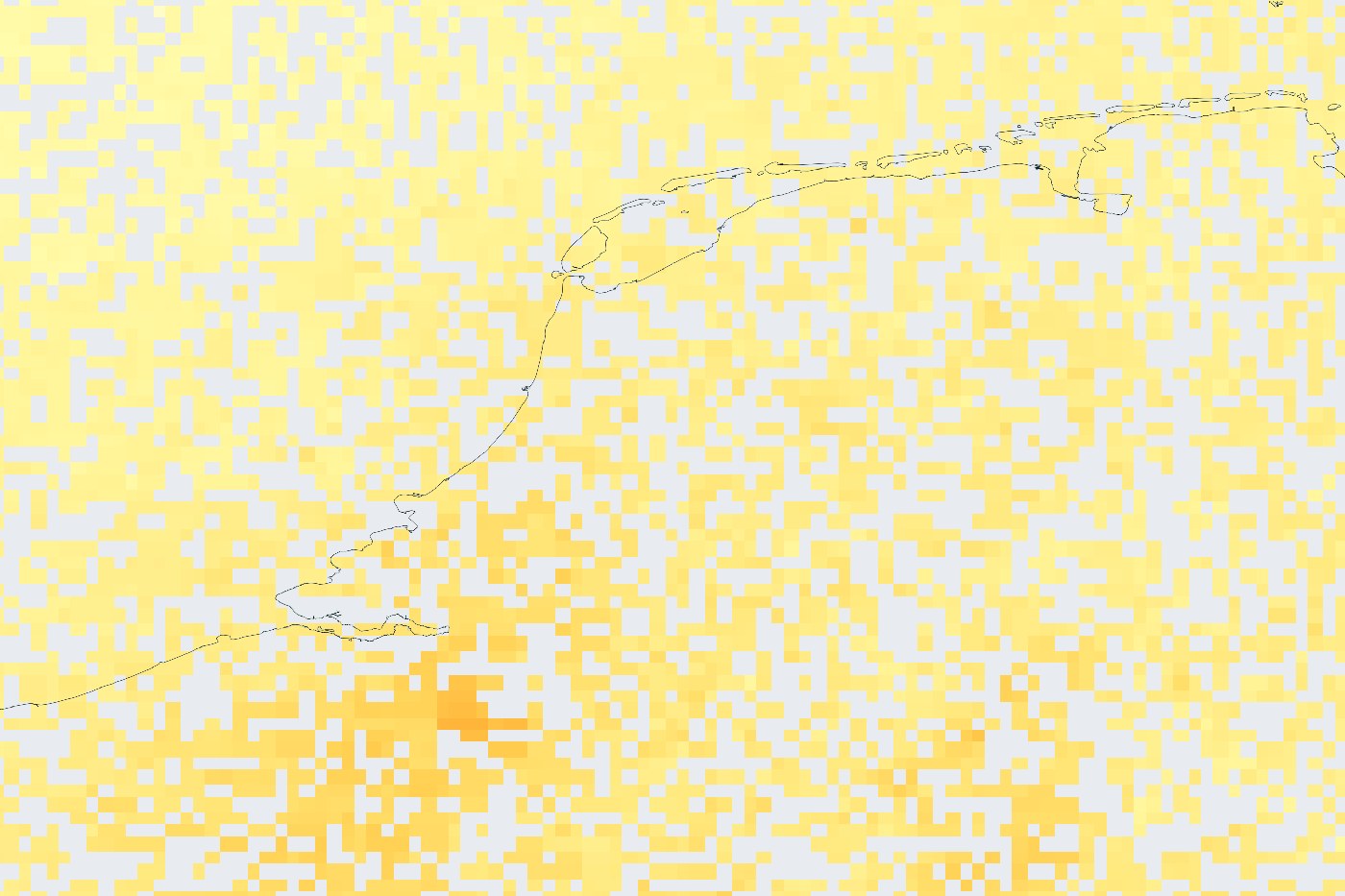 Kaart van nederland op 17 oktober 2026: stikstofdioxide in de lucht